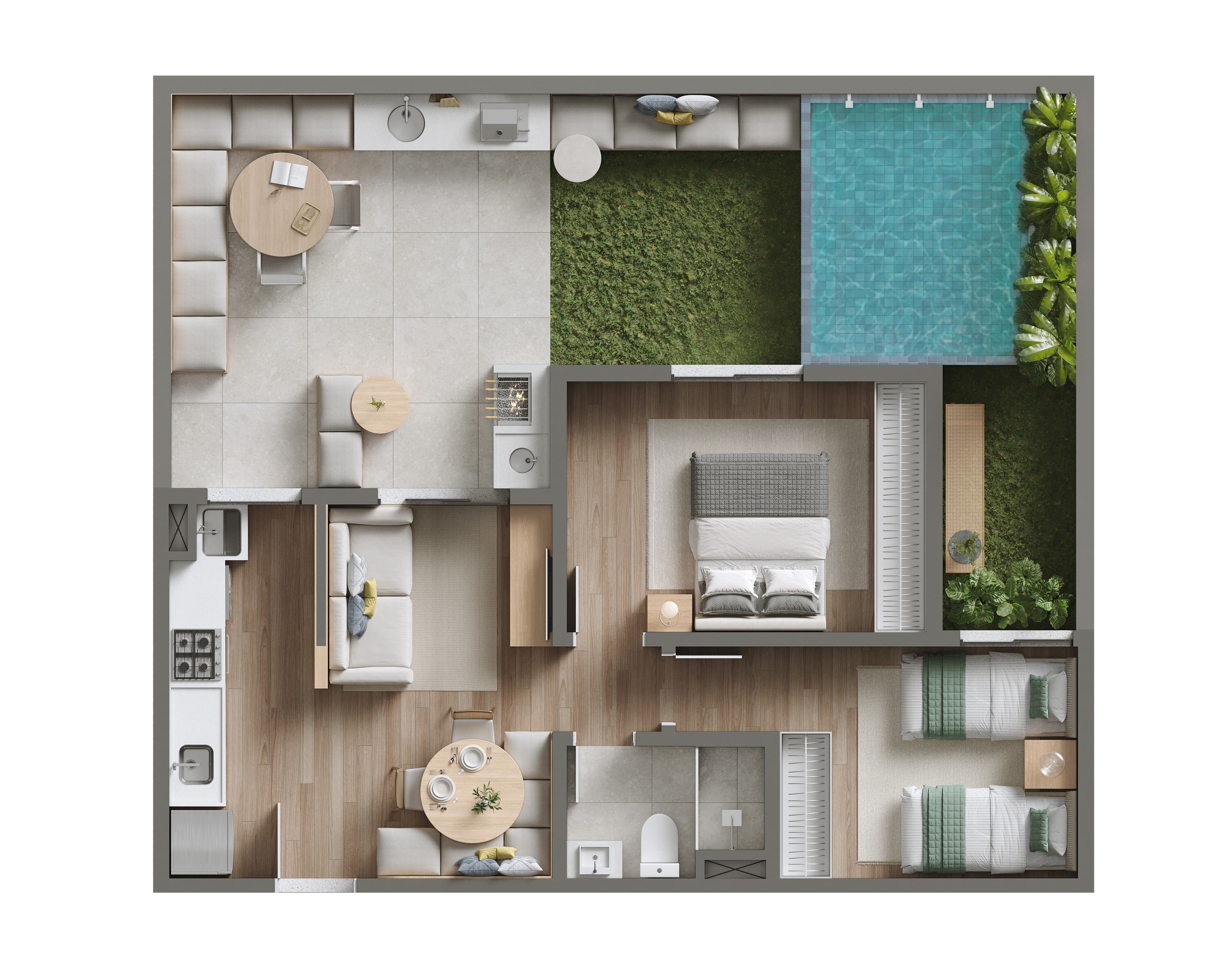 Planta Garden Meio